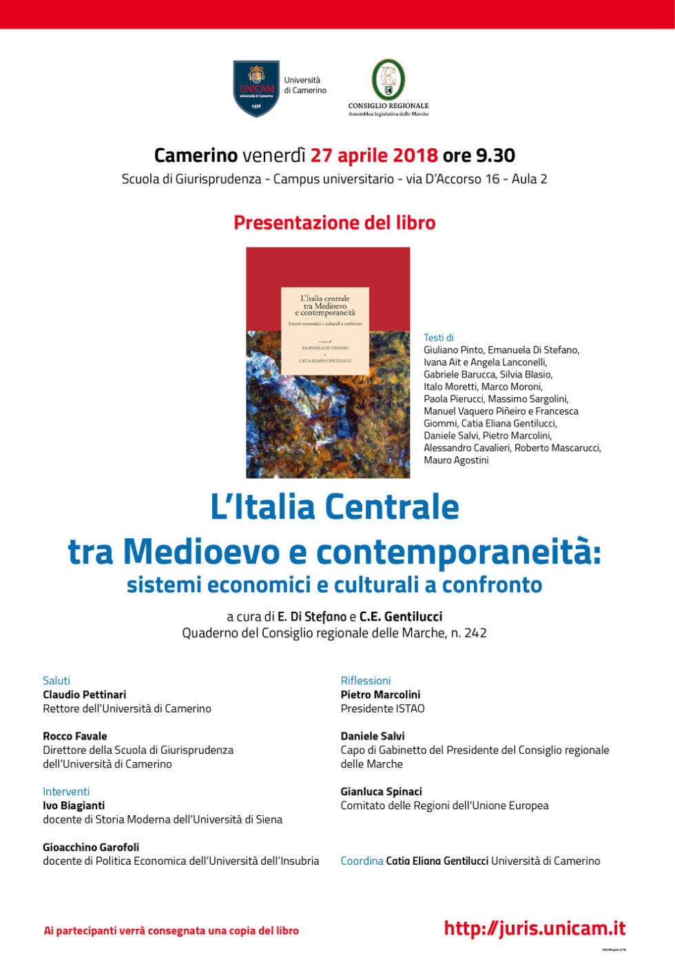 Presentazione del libro “L’Italia Centrale tra Medioevo e contemporaneità”