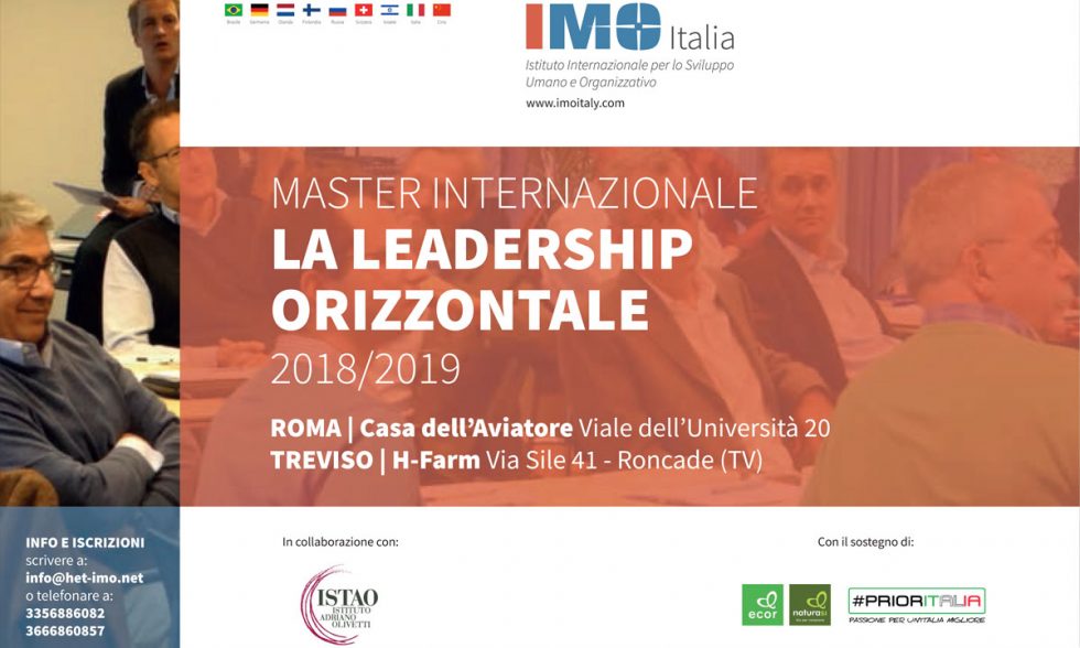 Master in leadership orizzontale 2018-2019