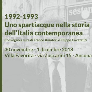 Convegno “1992-1993. Uno spartiacque nella storia dell’Italia contemporanea”