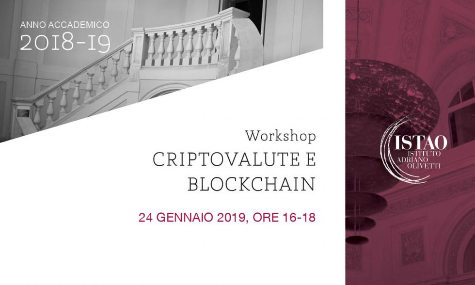 Workshop “Criptovalute e blockchain”