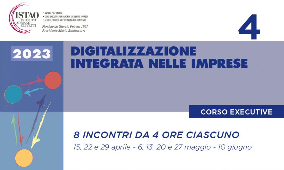 4° Corso Executive 2023 – Digitalizzazione integrata nelle imprese