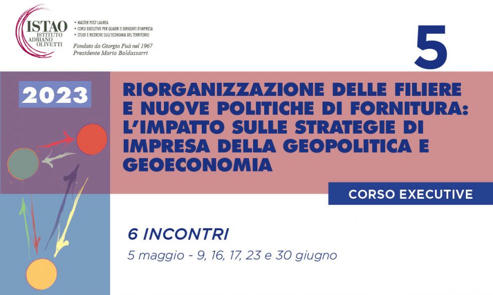 5° Corso Executive 2023 – Riorganizzazione delle filiere