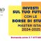 Bando per borse di studio 2024-2025