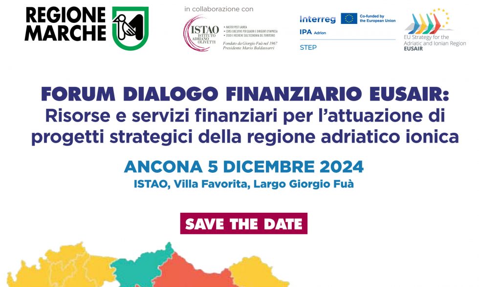 Forum dialogo finanziario EUSAIR – save the date