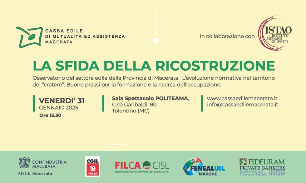 La sfida della ricostruzione