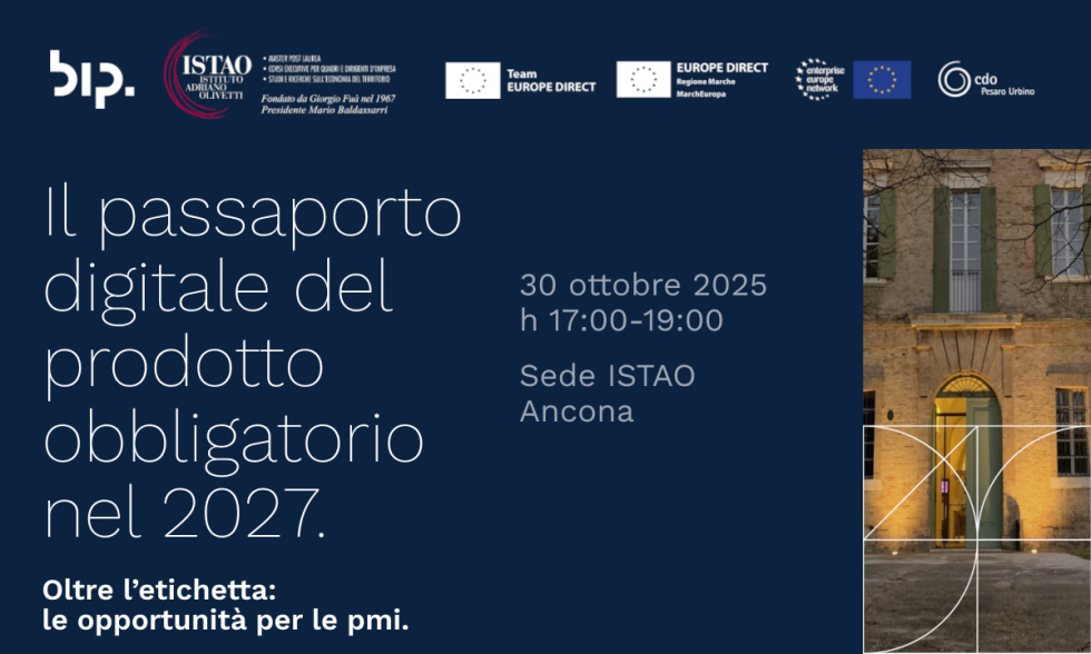 Workshop “Il passaporto digitale del prodotto obbligatorio dal 2027”