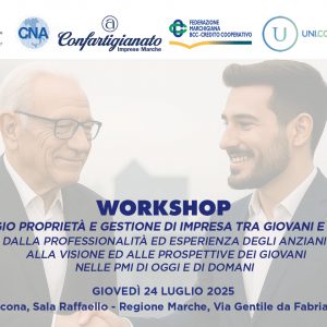 Workshop Passaggio proprietà e gestione di impresa tra giovani e anziani