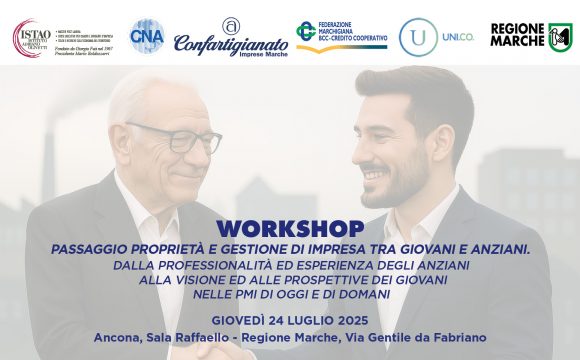 Workshop Passaggio proprietà e gestione di impresa tra giovani e anziani