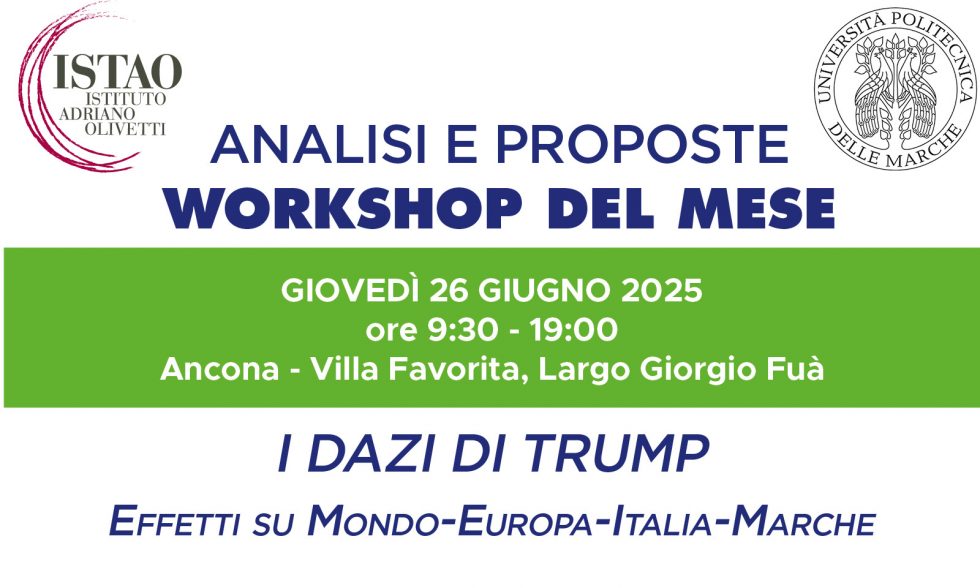 Workshop: I dazi di Trump. Effetti su Mondo-Europa-Italia-Marche