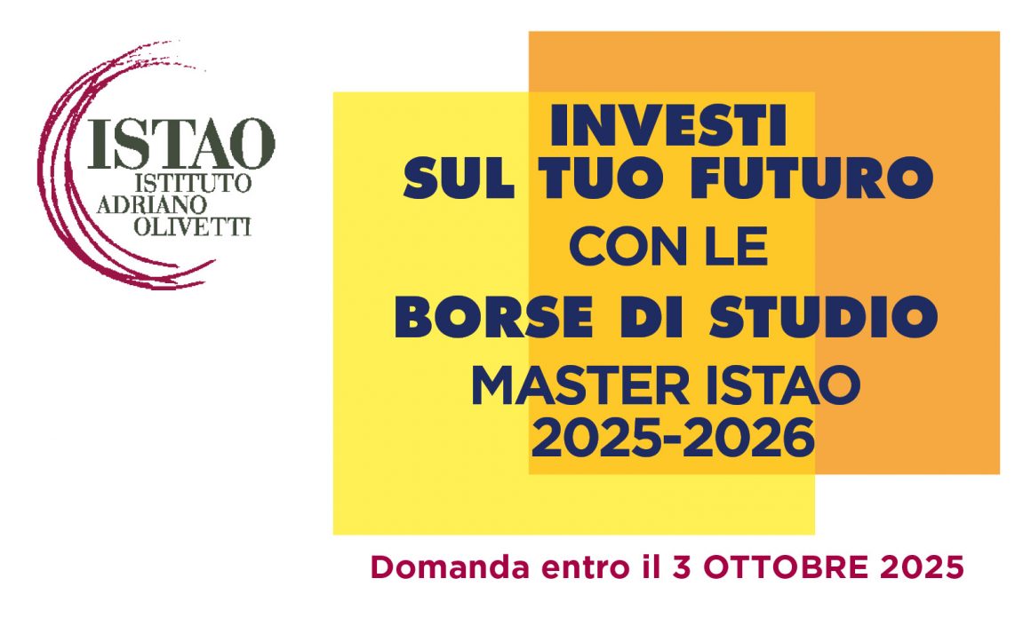 Bando per borse di studio Master ISTAO 2025-26 - ISTAO
