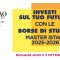 Bando per borse di studio Master ISTAO 2025-26