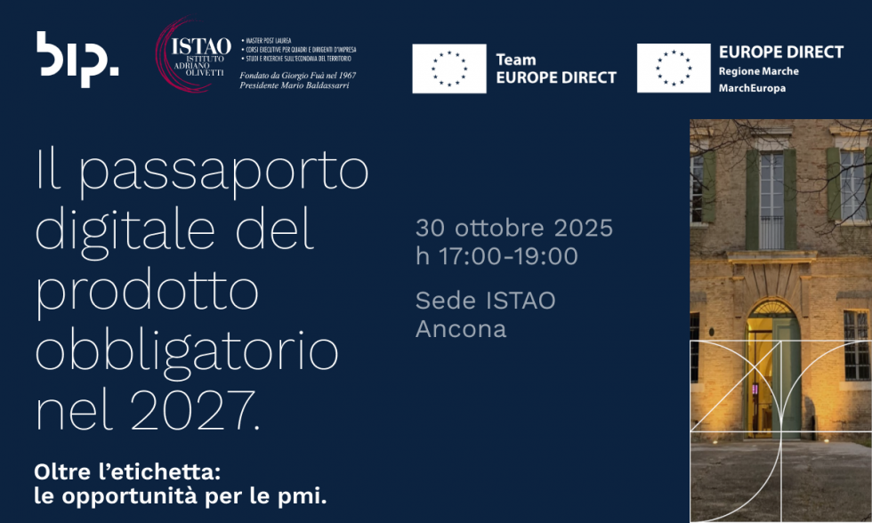 Workshop “Il passaporto digitale del prodotto obbligatorio dal 2027”