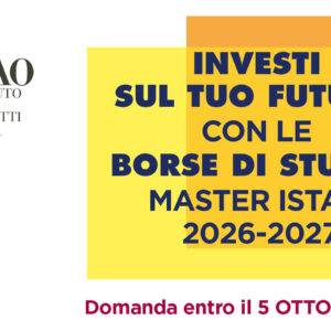 Bando per borse di studio Master ISTAO 2026-27