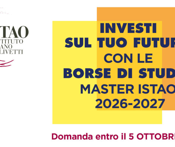 Bando per borse di studio Master ISTAO 2026-27