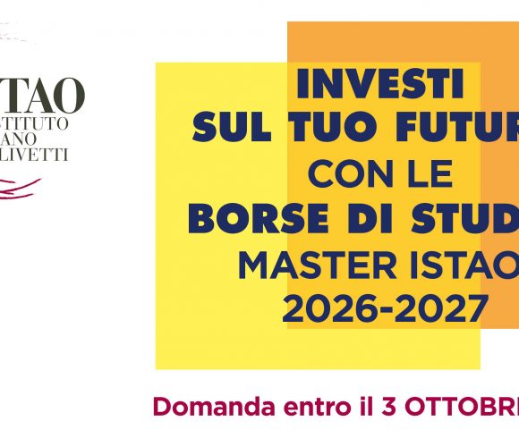 Bando per borse di studio Master ISTAO 2026-27