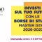 Bando per borse di studio Master ISTAO 2026-27