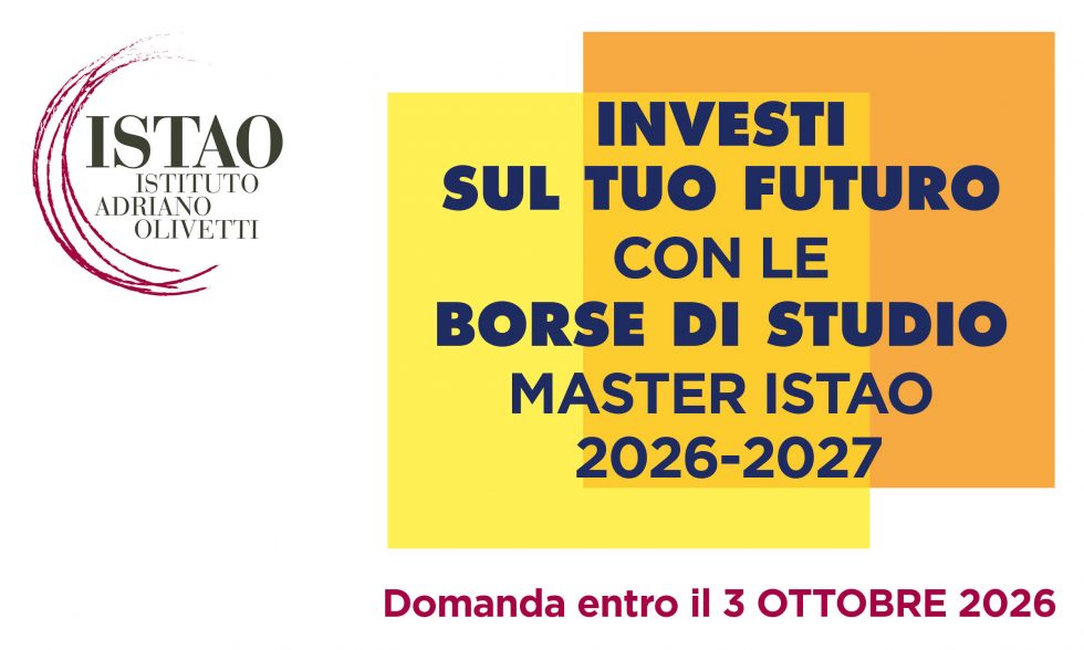 Bando per borse di studio Master ISTAO 2026-27